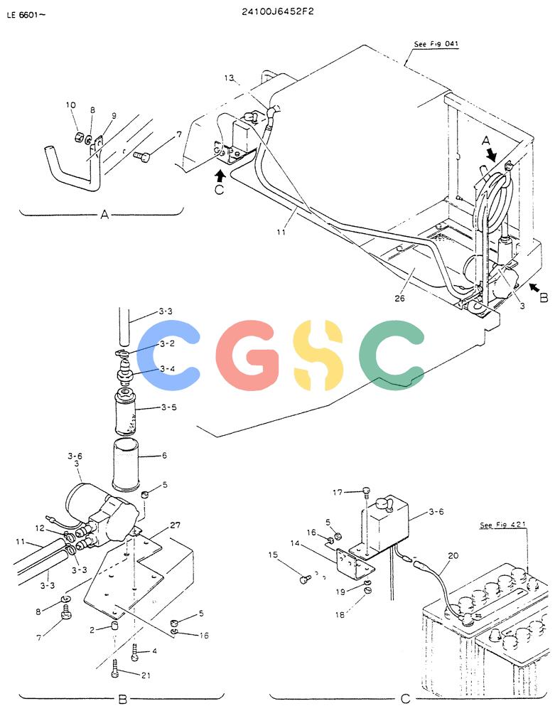 神钢零件查询(K903) - MARK II EXCAVATOR BTW LE6601 - LE7871 (1/88-12/03) (08-001) - PUMP ASSY, FUEL Kobelco