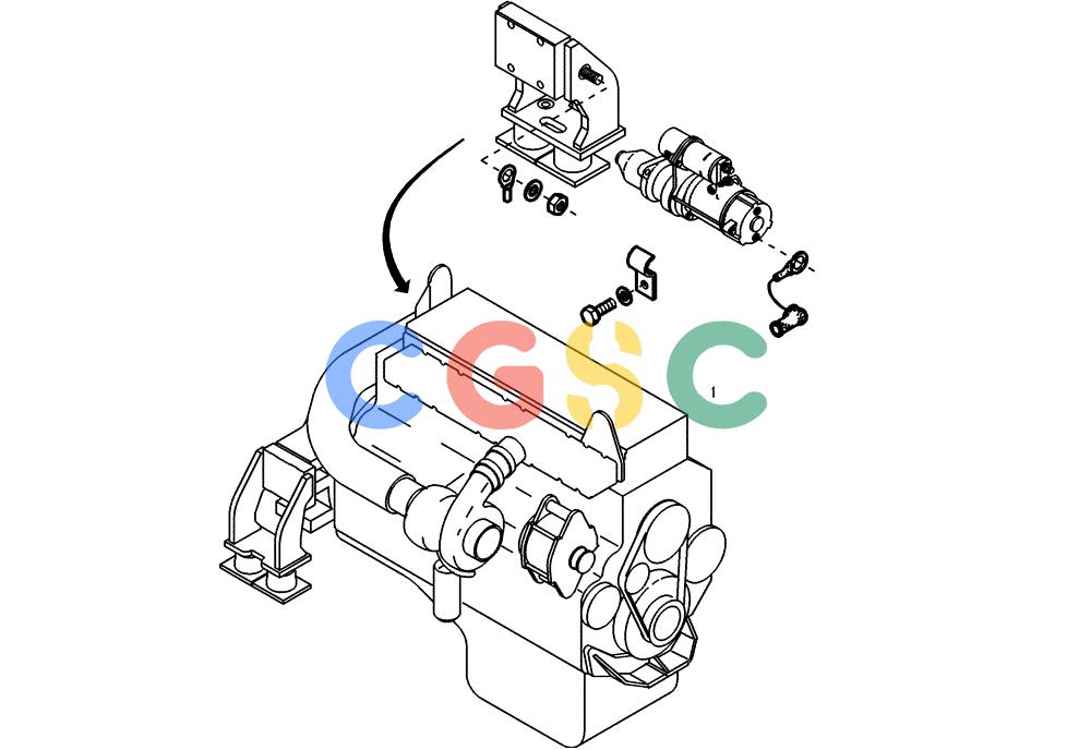 纽荷兰零件查询(EC450) - CRAWLER EXCAVATOR (SN: 750001-UP) (11/99-) (32.253[002]) - CABLE HARNESS MOTOR (S/N 750001-UP) New Holland Constructuion