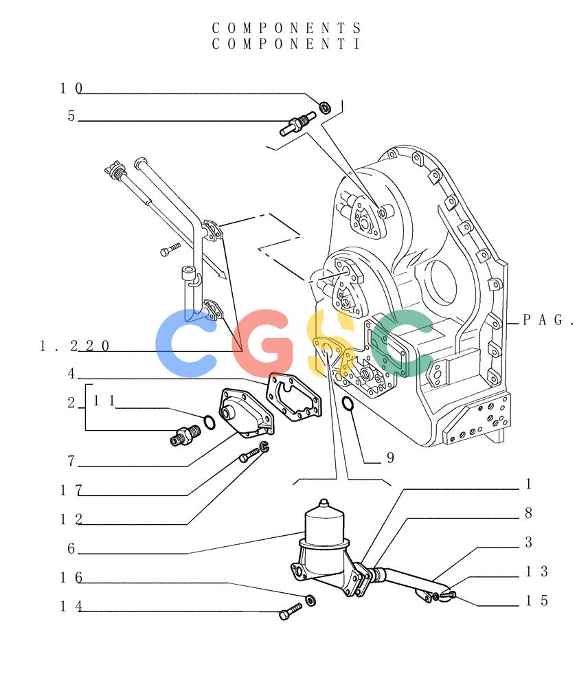 纽荷兰零件查询(DC150.B) - CRAWLER DOZER TIER 2 (3/03-) (1.211[05]) - TRANSMISSION New Holland Constructuion