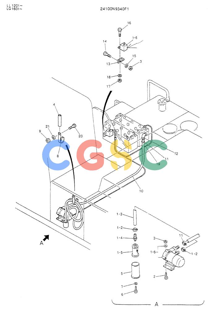 神钢零件查询(K909LC) - MARK II EXCAVATOR BTW LL1207 - LL1487 (1/87-12/03) (08-001) - PUMP ASSY, FUEL Kobelco
