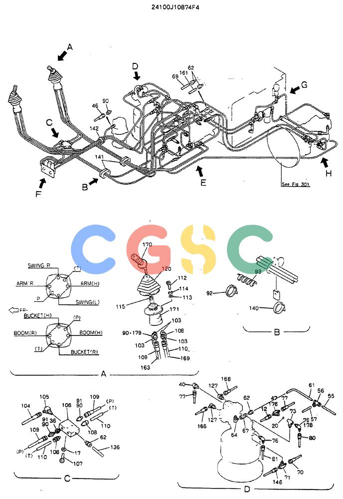 神钢零件查询(MD320BLC) - EXCAVATOR BTW YC0301 - YC0747 (1/80-12/06) (03-002[01]) - REMOTE-CONTROL ASSY Kobelco