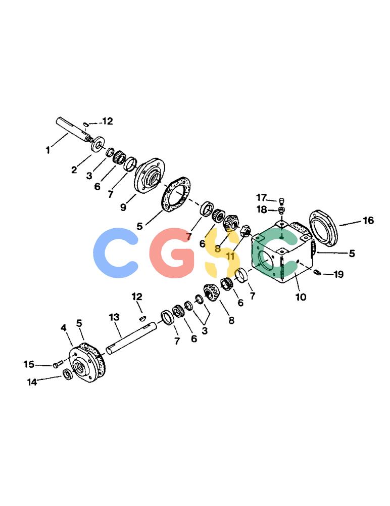 凯斯零件查询(1100) - CONCORD AIR SYSTEM (10/97-12/00) (E47) - 101908 GEARBOX PARTS Case Agriculture