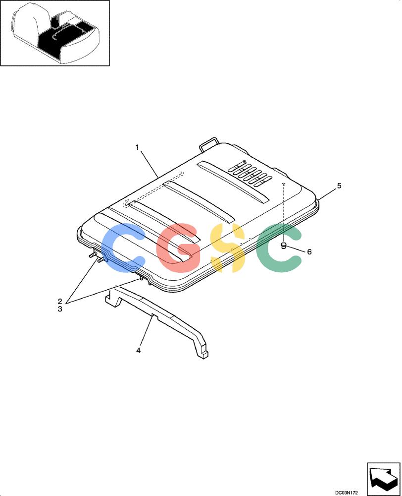纽荷兰零件查询(EH215) - CRAWLER EXCAVATOR (9/03-) (09 -11[00]) - COVER ASSY New Holland Constructuion