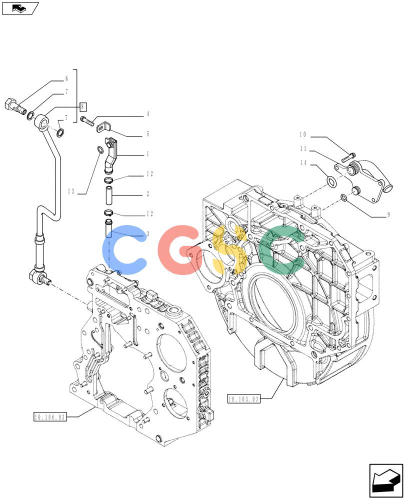 神钢零件查询(F4HFE613U A005) - ENGINE 5801366315 - 84169137 (3/10-) (10.101.03) - BREATHER - ENGINE (504225957) Kobelco