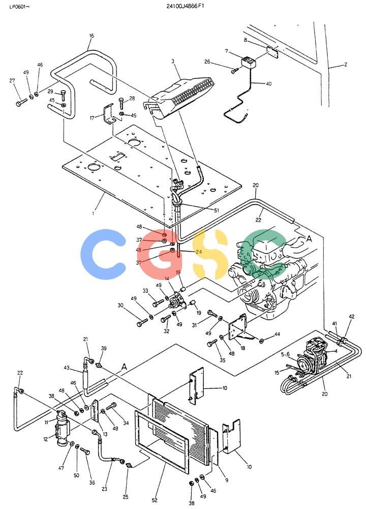 神钢零件查询(K905LC) - EXCAVATOR BTW YP0115 - YP0301 (1/85-12/03) (06-025) - COOLER ASSY Kobelco