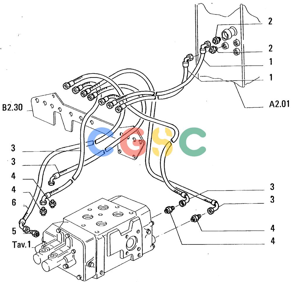 纽荷兰零件查询(FL14E) - CRAWLER LOADER (E3.02[013]) - HYDRAULIC SYSTEM New Holland Constructuion