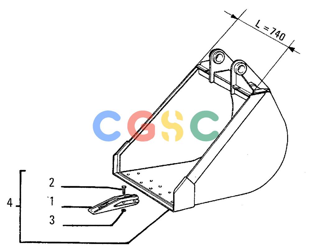 纽荷兰零件查询(FL5B) - CRAWLER LOADER (E3.14/2[001]) - DIGGING SHOVEL New Holland Constructuion
