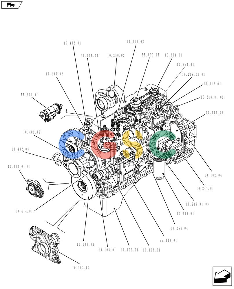 神钢零件查询(F4HFE613R A004) - ENGINE 5801366310 - LQ02P00062P1 (9/10-) (10.000.01[01]) - PICTORIAL INDEX - ENGINE Kobelco