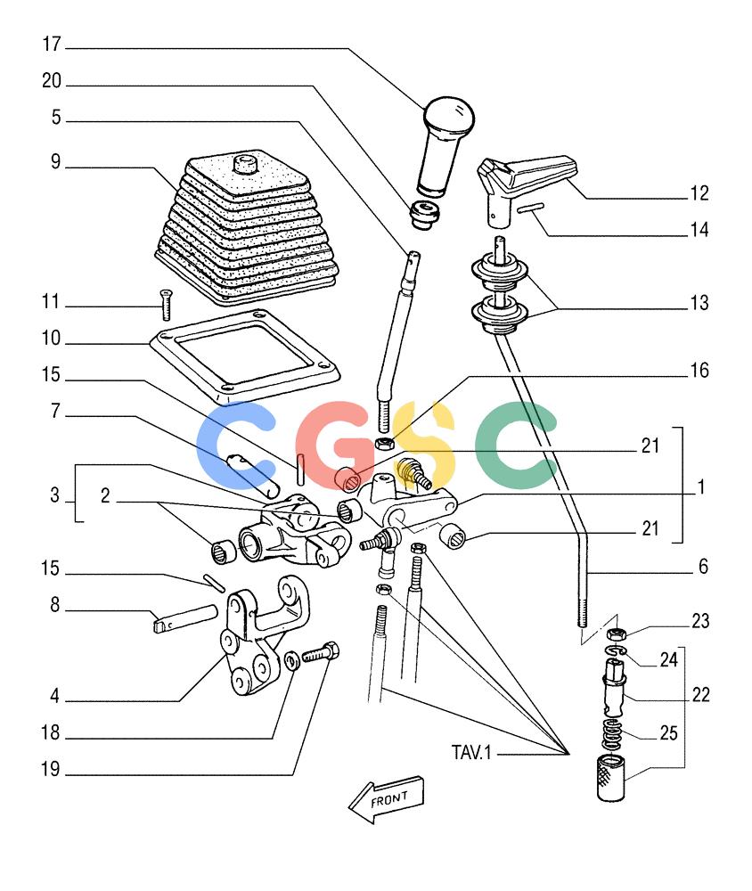 纽荷兰零件查询(FL145) - CRAWLER LOADER (N.A. VERSION) (11/98-) (3.437[02]) - CONTROL VALVE LINKAGE New Holland Constructuion