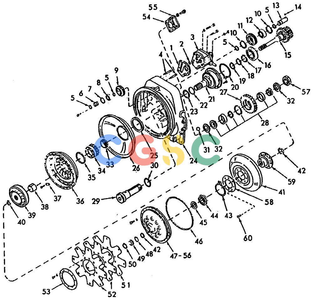 纽荷兰零件查询(65B) - MOTORGRADERS (B1.05[001A]) - TORQUE CONVERTER (SN 68C04126 & AFTER) New Holland Constructuion