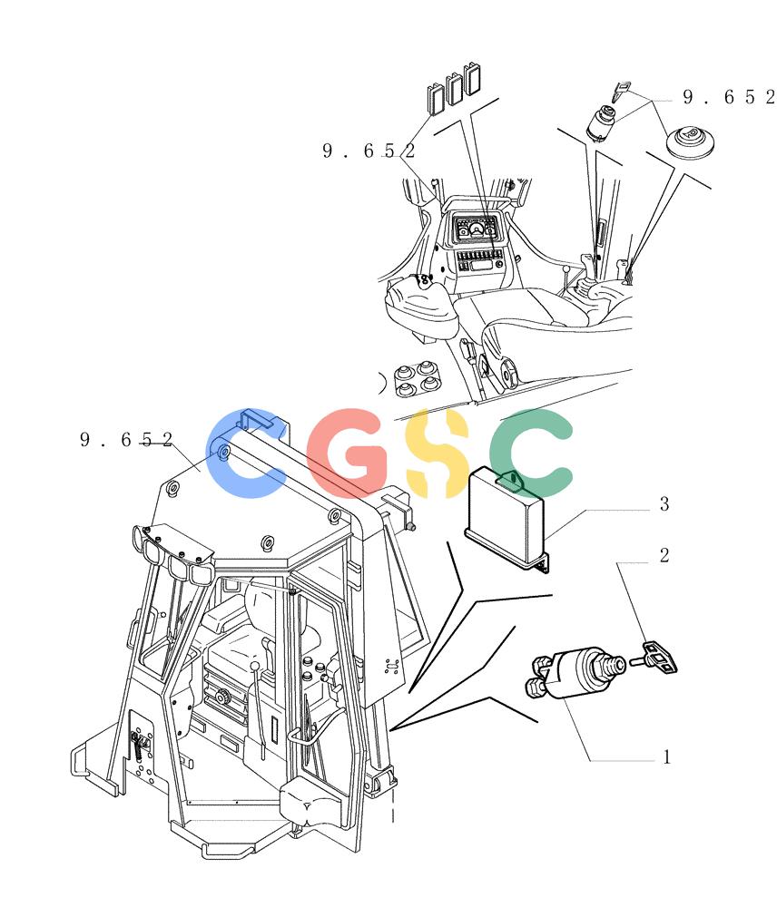 纽荷兰零件查询(DC150PS) - CRAWLER DOZER (6.712[01]) - ELECTRIC COMPONENTS - DASHBOARD New Holland Constructuion