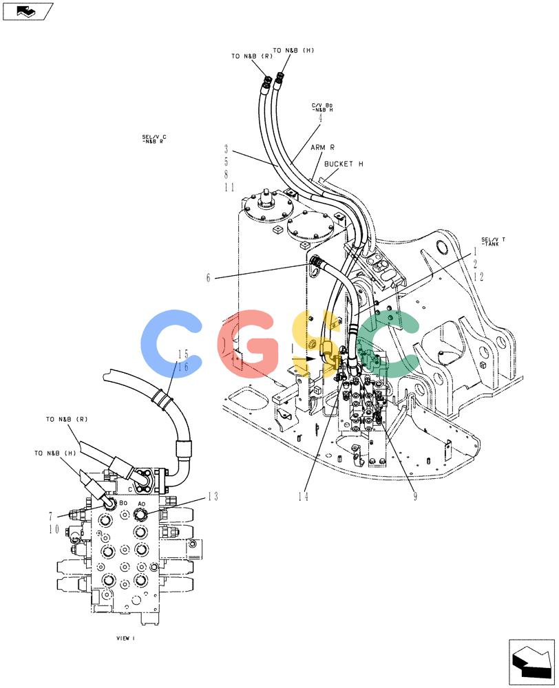 神钢零件查询(ED150-2) - BLADE RUNNER EXCAVATOR/DOZER ASN LH01-01001 (1/09-12/12) (01-021[03]) - HYDRAULIC LINES, UPPER Kobelco