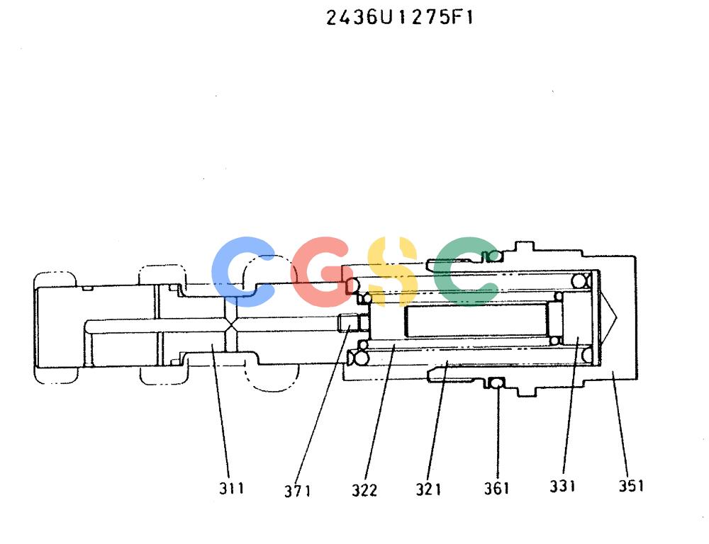 神钢零件查询(MD300LC) - EXCAVATOR BTW YC0101 - YC0300 (1/80-12/06) (08-009) - VALVE ASSY, BY-PASS Kobelco