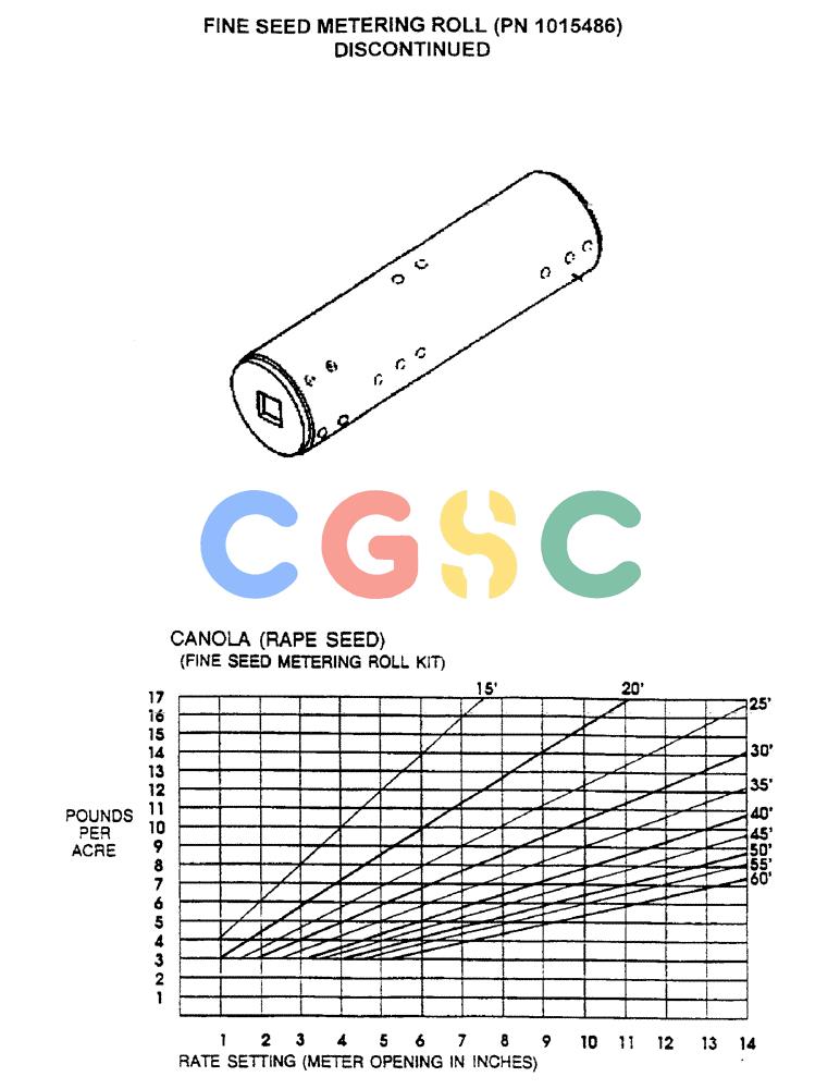 凯斯零件查询(3503) - CONCORD AIR SYSTEM (1/96-12/00) (D39) - FINE SEED METERING ROLL (PN 1015486) DISCONTINUED Case Agriculture