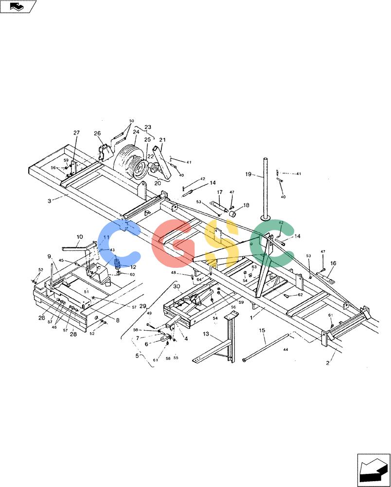 凯斯零件查询(3200) - TOOLBAR - DMI (1/80-12/90) (39.200.01) - 3200 TOOLBAR ASSEMBLY Case Agriculture
