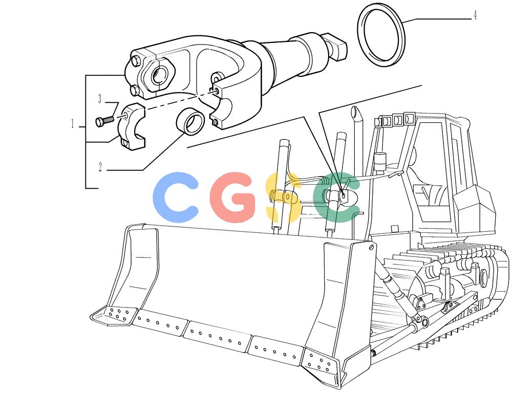 纽荷兰零件查询(DC150LT) - CRAWLER DOZER (6/00-) (3.454[01]) - SUPPORT - FRONT IMPLEMENT New Holland Constructuion
