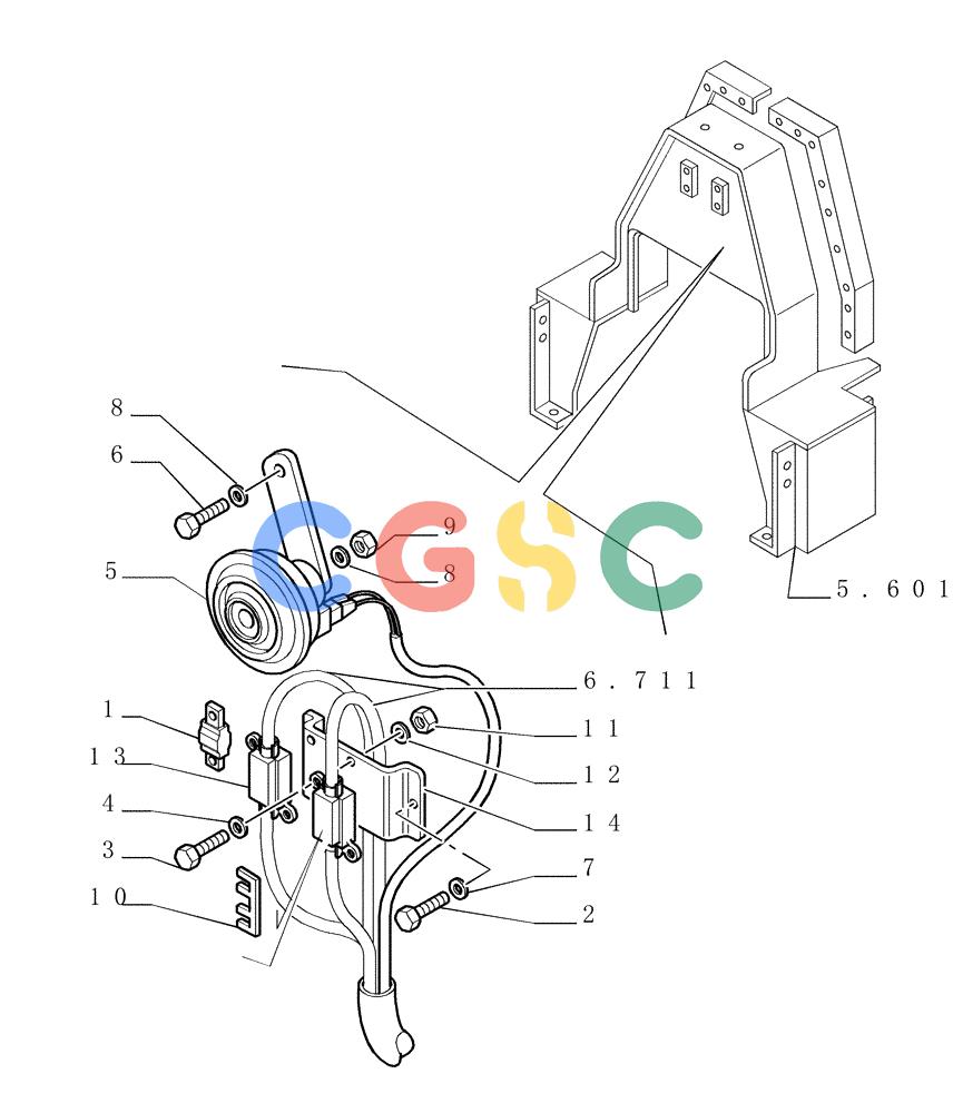 纽荷兰零件查询(DC150PS) - CRAWLER DOZER (6.712[02]) - ELECTRIC COMPONENTS New Holland Constructuion