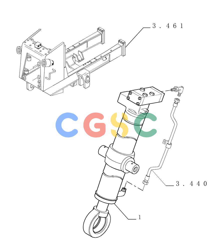 纽荷兰零件查询(DC150.B) - CRAWLER DOZER TIER 2 (3/03-) (3.443[01A]) - LIFT CYLINDERS - FRONT IMPLEMENT - VERSION (04) New Holland Constructuion