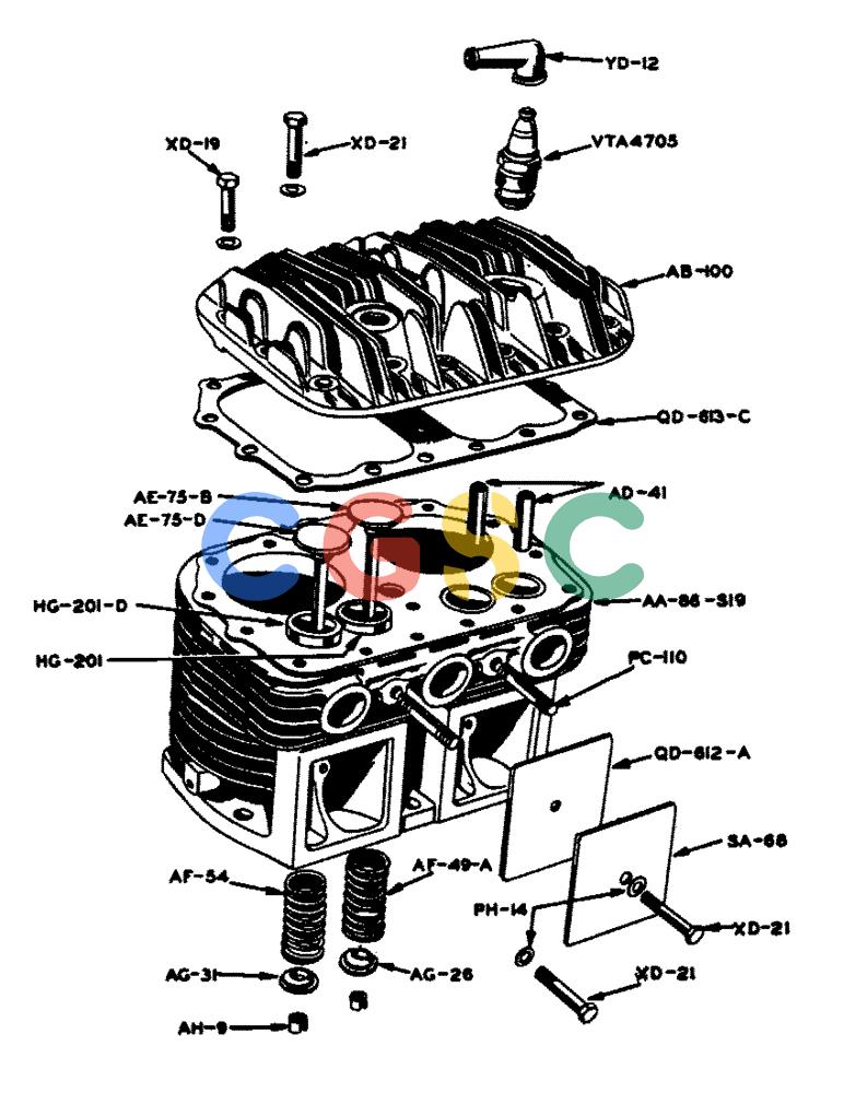 凯斯零件查询(130) - CASE TWINE TIE RECTANGULAR BALER (1/55-12/72) (39) - CYLINDER BLOCK Case Agriculture