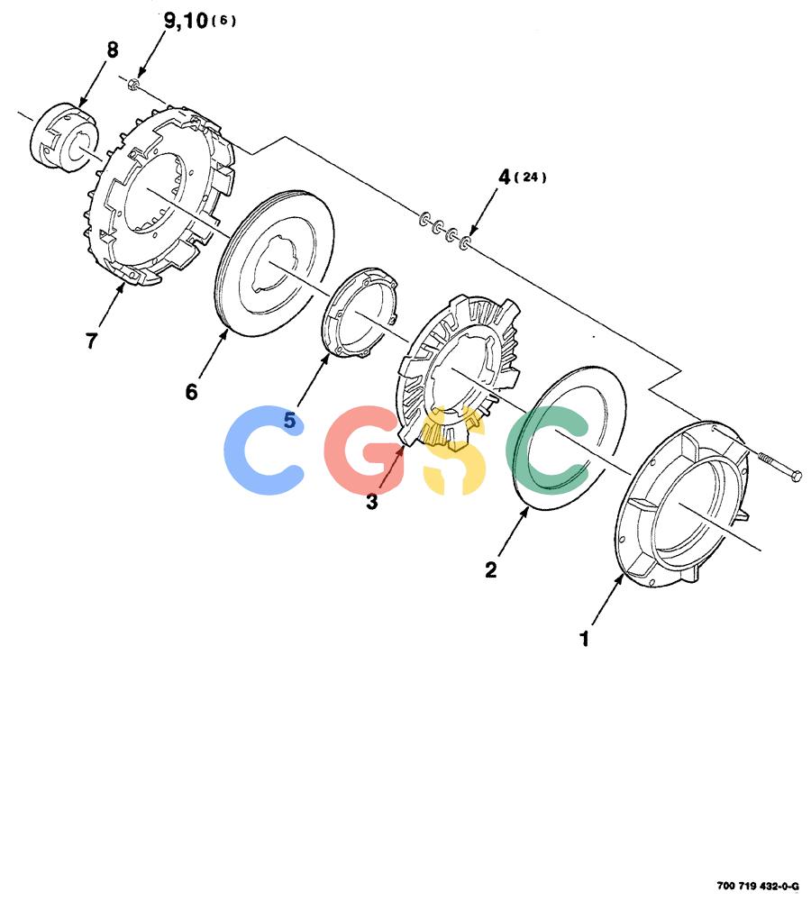 凯斯零件查询(RS561A) - CASE IH ROUND BALER (1/99-12/00) (2-018) - CLUTCH MOUNTING ASSEMBLY, 700719432 COMPLETE Case Agriculture