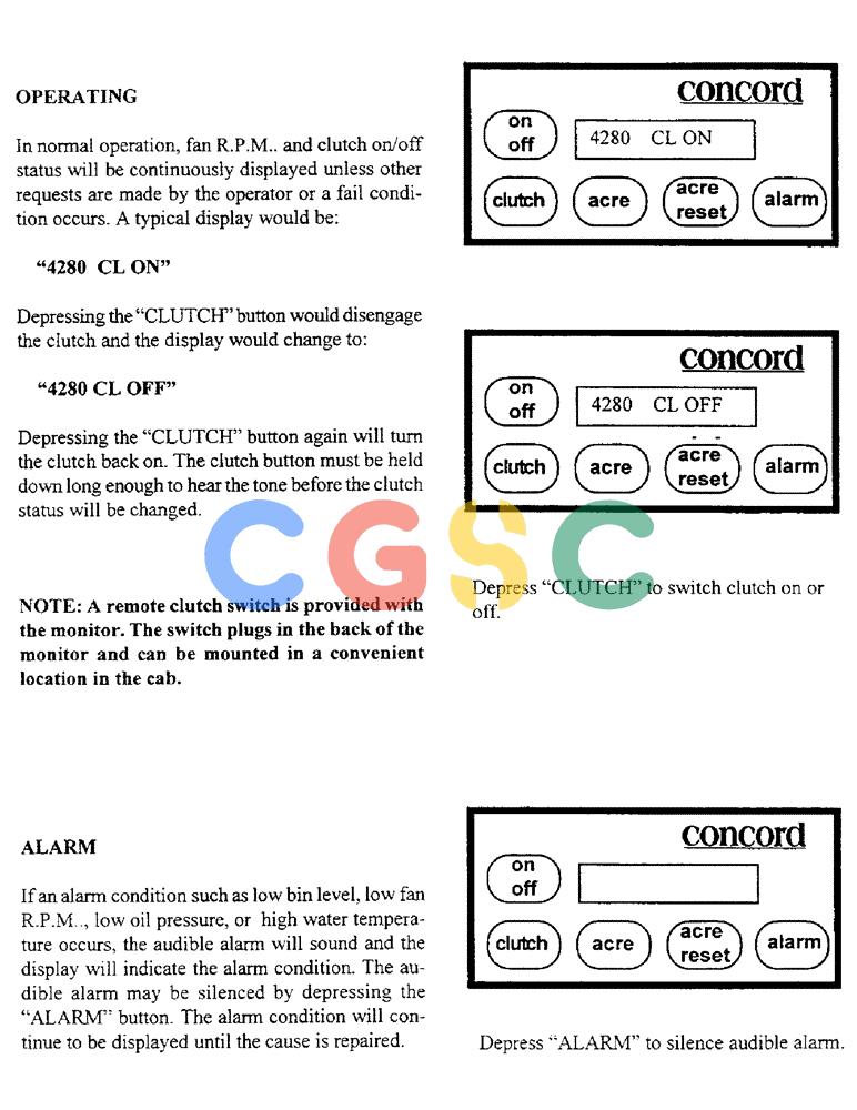 凯斯零件查询(1100) - CONCORD AIR SYSTEM (10/97-12/00) (C25) - OPERATING/ALARM Case Agriculture
