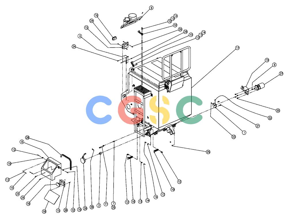 凯斯零件查询(438) - FLEX-AIR APPLICATOR - 2003 (3/03-10/03) (02-011) - PARTS GROUP, DOUBLE BIN W/AUGER, LH, 50 CU FT Case Agriculture