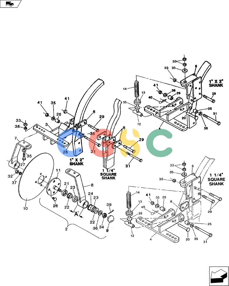 凯斯零件查询(3200) - TOOLBAR - DMI (1/80-12/90) (75.200.05) - DISC SEALER ASSEMBLIES Case Agriculture