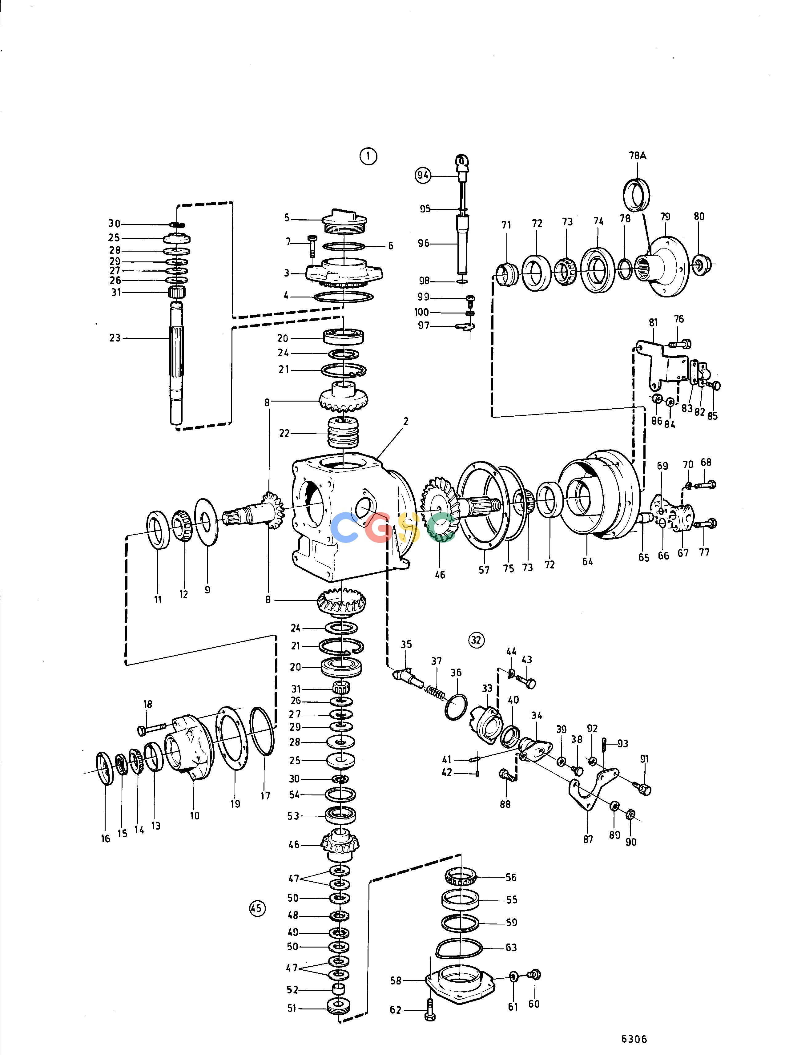 沃尔沃零件查询MD5A; MD5B; MD5CTransmissionsReverse Gear MS2: 851611EPC Volvo Penta Parts catalog