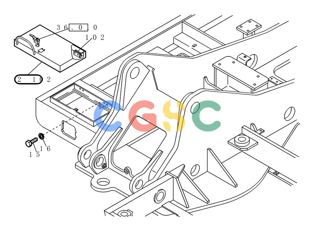 纽荷兰零件查询(EC215) - CRAWLER EXCAVATOR (11/99-) (01.620[001]) - FRAME TOOLBOX (S/N 721501-721661) New Holland Constructuion