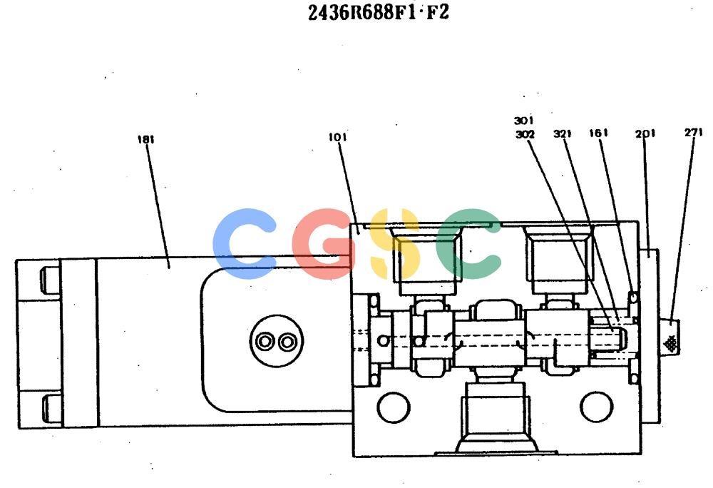 神钢零件查询(MD400LC) - EXCAVATOR BTW YS0101 - YS0200 (1/80-12/06) (09-002) - VALVE ASSY SOLENOID/ P.N. 2436R688F1-F2 Kobelco