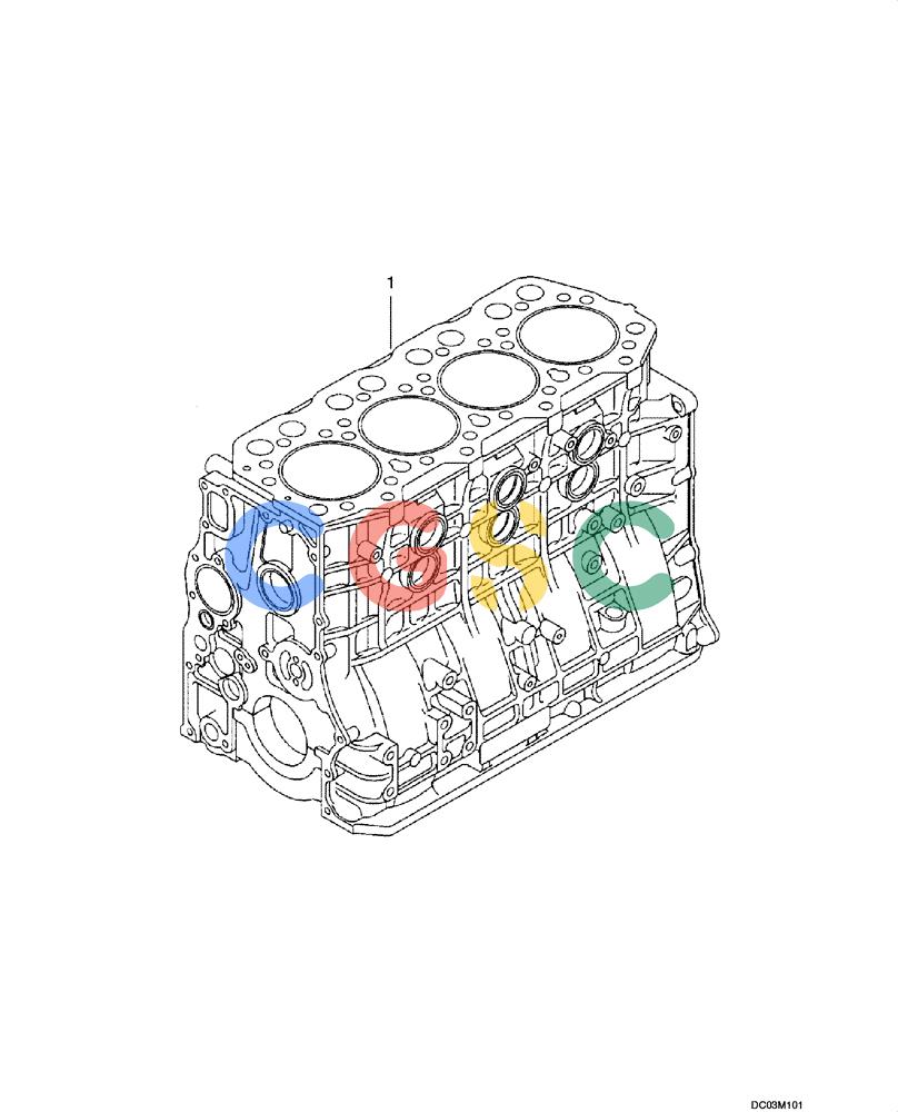 纽荷兰零件查询(EH160) - CRAWLER EXCAVATOR (9/03-) (02 -23[00]) - SERVICE CYLINDER BLOCK New Holland Constructuion