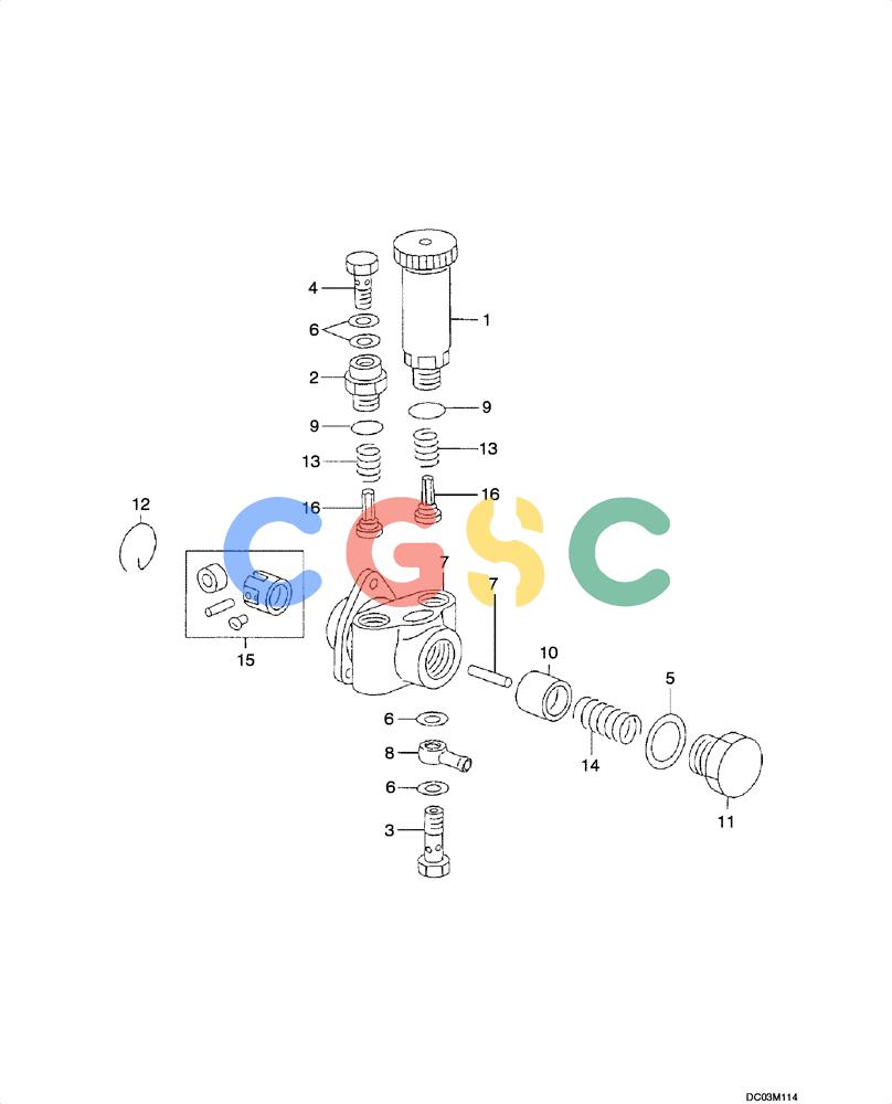 纽荷兰零件查询(EH160) - CRAWLER EXCAVATOR (9/03-) (03 -08[00]) - FUEL INJECTION PUMP New Holland Constructuion