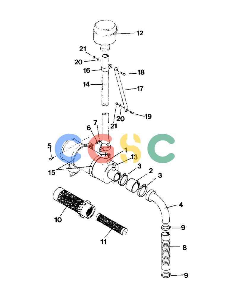 凯斯零件查询(1002) - CONCORD AIR SYSTEM (9/81-12/01) (57) - AIR CLEANER ASSEMBLY GROUP Case Agriculture