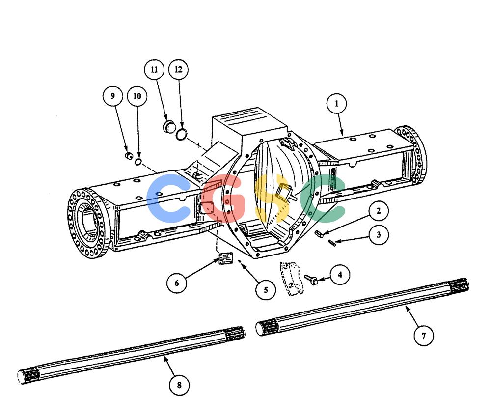 纽荷兰零件查询(AD300) - ARTICULATED DUMP TRUCK (1/01-) (2.377/3[02]) - REAR AXLE - COMPONENTS New Holland Constructuion