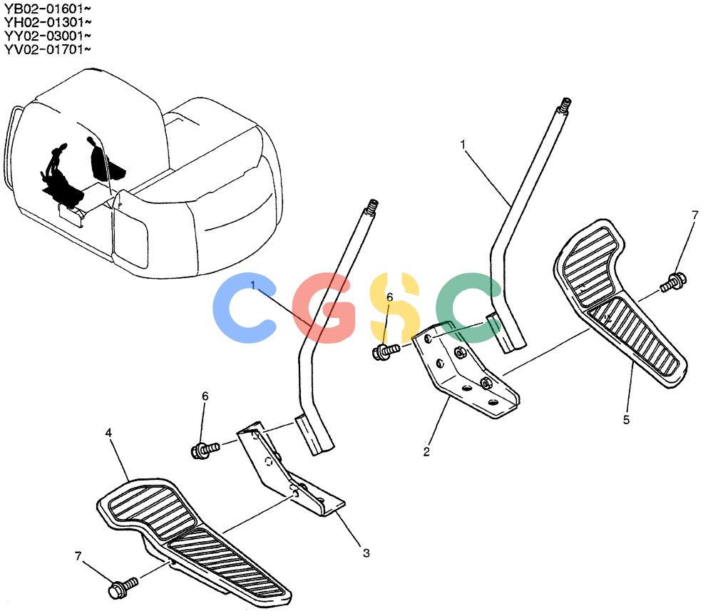 神钢零件查询(ED150-1E) - BLADE RUNNER EXCAVATOR/DOZER ASN YL05-00555 (11/03-12/04) (01-025) - LEVER ASSY, PROPEL Kobelco