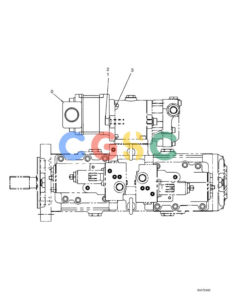 神钢零件查询(ED195-8) - BLADE RUNNER ACERA MARK 8 EXCAVATOR DOZER (TIER 3) ASN YL04U-0301 (12/07-12/11) (08-01[00]) - PUMP INSTALLATION, DOZER (YM10VU0001F1 & YB10V00003F1) Kobelco