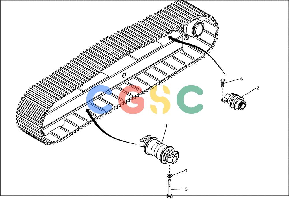 纽荷兰零件查询(EC450) - CRAWLER EXCAVATOR (SN: 750001-UP) (11/99-) (06.010[002]) - CRAWLER CHASSIS INSTALL.MATERIAL (S/N 750002-UP) New Holland Constructuion