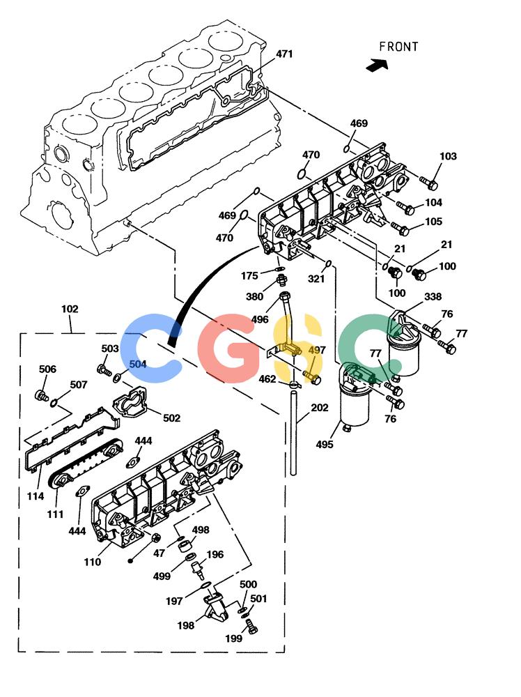 纽荷兰零件查询(E805) - CRAWLER EXCAVATOR (1/05-) (02-035-00[01]) - OIL COOLER - OIL FILTER New Holland Constructuion