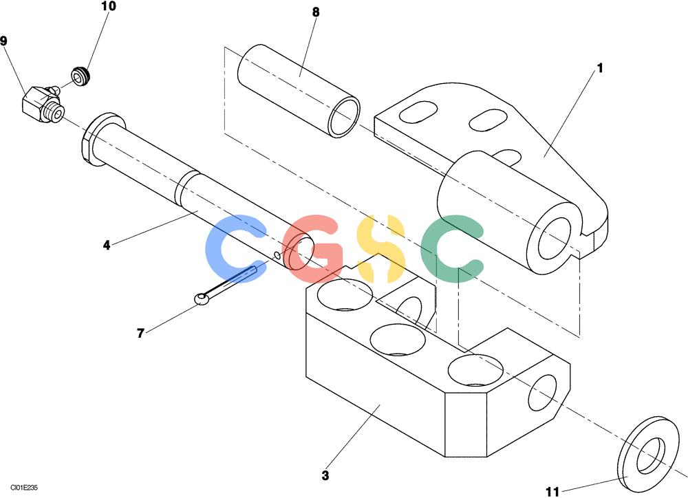 纽荷兰零件查询(CV700) - VIBRATORY ROLLER (9/01-) (12-025-00[01]) - ENGINE HOOD HINGES New Holland Constructuion