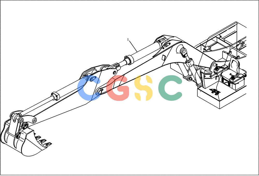 纽荷兰零件查询(EC160) - CRAWLER EXCAVATOR (4/99-) (24.030[001]) - STICK CYLINDER INSTALL.MATERIAL (S/N 716001-716111) New Holland Constructuion