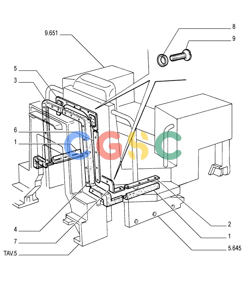 纽荷兰零件查询(FD175) - CRAWLER DOZER (N.A. VERSION)(S/N 061640 & AFTER) (1/93-) (5.601[06]) - HOODS New Holland Constructuion