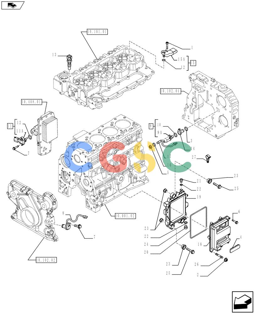 神钢零件查询(F4HFE413J A003) - ENGINE 5801404986 - 84371228 (1/10-) (55.640.01) - ELECTRONIC INJECTION (2854592) Kobelco