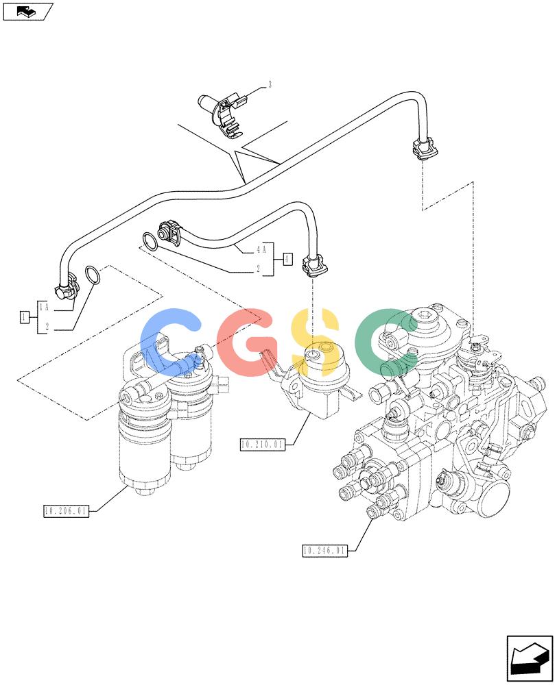 神钢零件查询(F4GE9684F J602) - ENGINE - 504375333 - 84250815 (1/13-) (10.218.01) - INJECTION EQUIPMENT - PIPING (2853321) Kobelco