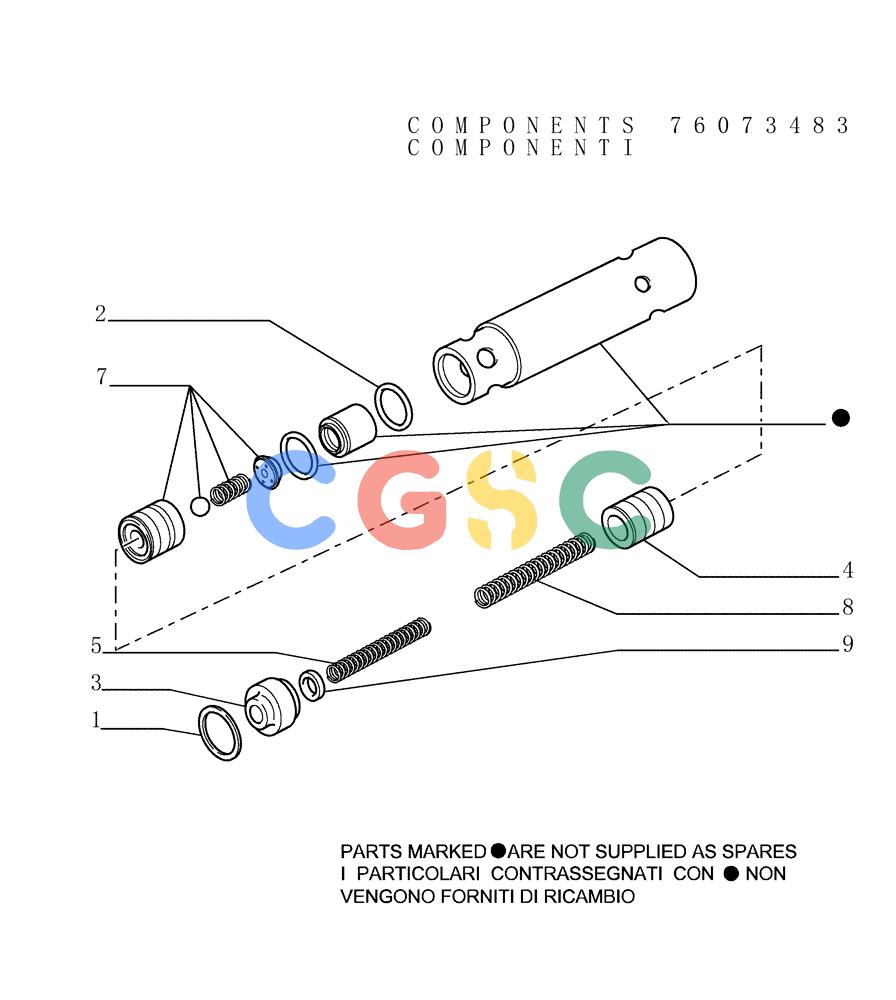 纽荷兰零件查询(DC180.B) - CRAWLER DOZER TIER 2 (3/03-) (1.211[09]) - TRANSMISSION - TRIMMER VALVE New Holland Constructuion