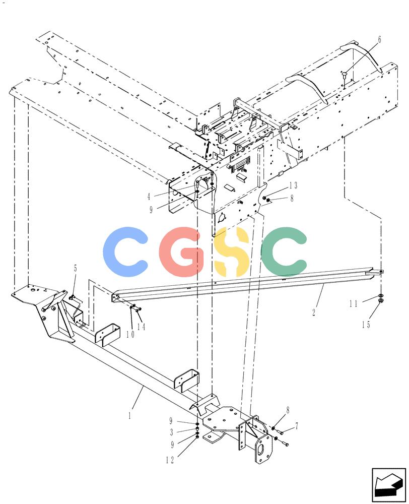 凯斯零件查询(SB541C) - SMALL SQUARE BALER (9/09-12/10) (44.100.01) - AXLE Case Agriculture