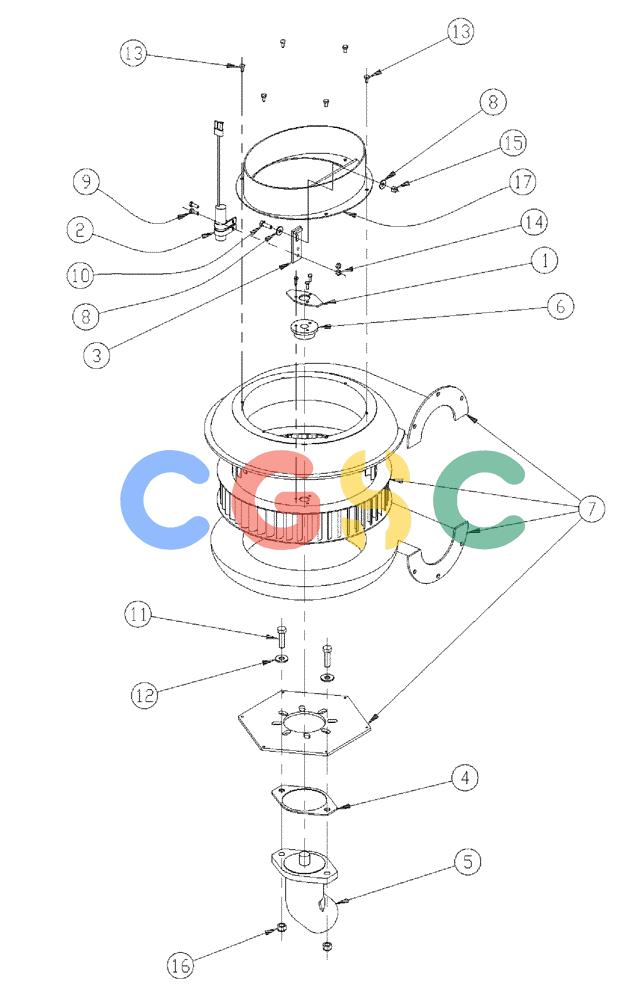 凯斯零件查询(438) - FLEX-AIR APPLICATOR - 1999 (2/99-3/03) (08-015) - FAN GROUP, 6" CCW Case Agriculture