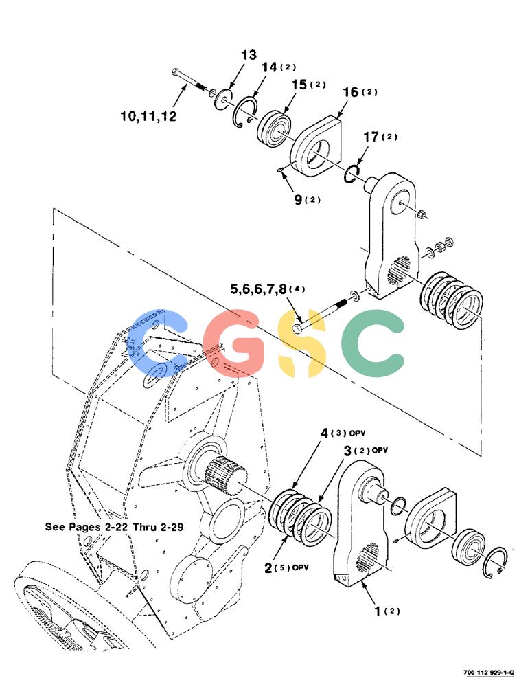 凯斯零件查询(8580) - CASE IH LARGE RECTANGULAR BALER (1/88-12/98) (02-20) - GEARBOX AND CRANK ARM ASSEMBLY Case Agriculture