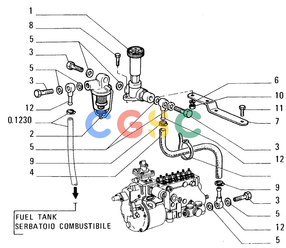纽荷兰零件查询(FD14E) - CRAWLER DOZER (0.1010[004]) - FUEL FILTER New Holland Constructuion