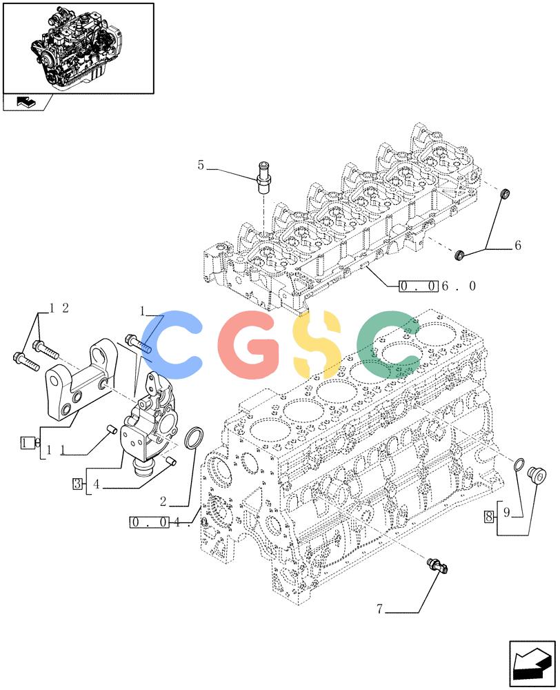 神钢零件查询(F4GE9684R J600) - ENGINE - 504115847 - 84459738 (1/08-12/12) (0.32.3) - PIPING - ENGINE COOLING SYSTEM (504212393-504038202-504043983-504198762-504175892) Kobelco