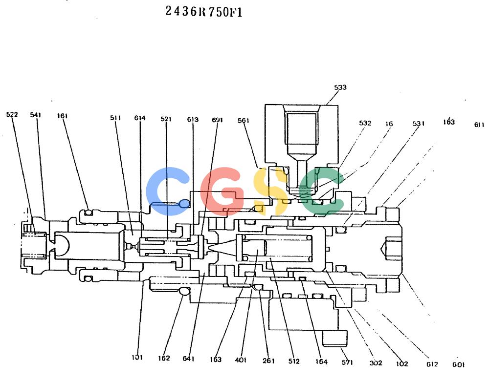 神钢零件查询(MD180LC) - EXCAVATOR ASN YG0647 (1/80-12/06) (11-008) - VALVE ASSY, RELIEF Kobelco